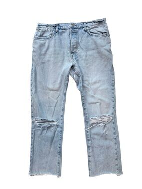SABLYN Gablyn Distressed Straight Leg Jeans Size 27 Made in USA